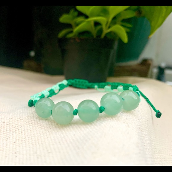 Handmade Lucky Bracelet- Aventurine Beads 🍀 - Picture 1 of 5